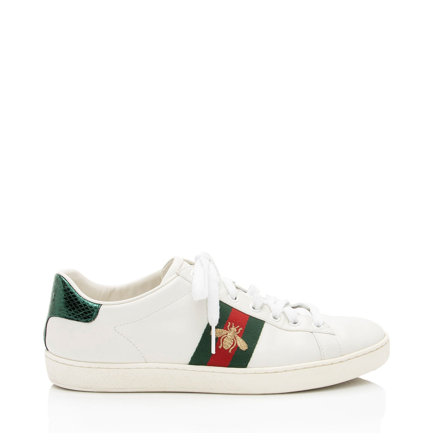 Gucci Leather Bee Ace Sneakers - Size 9.5 / 39.5