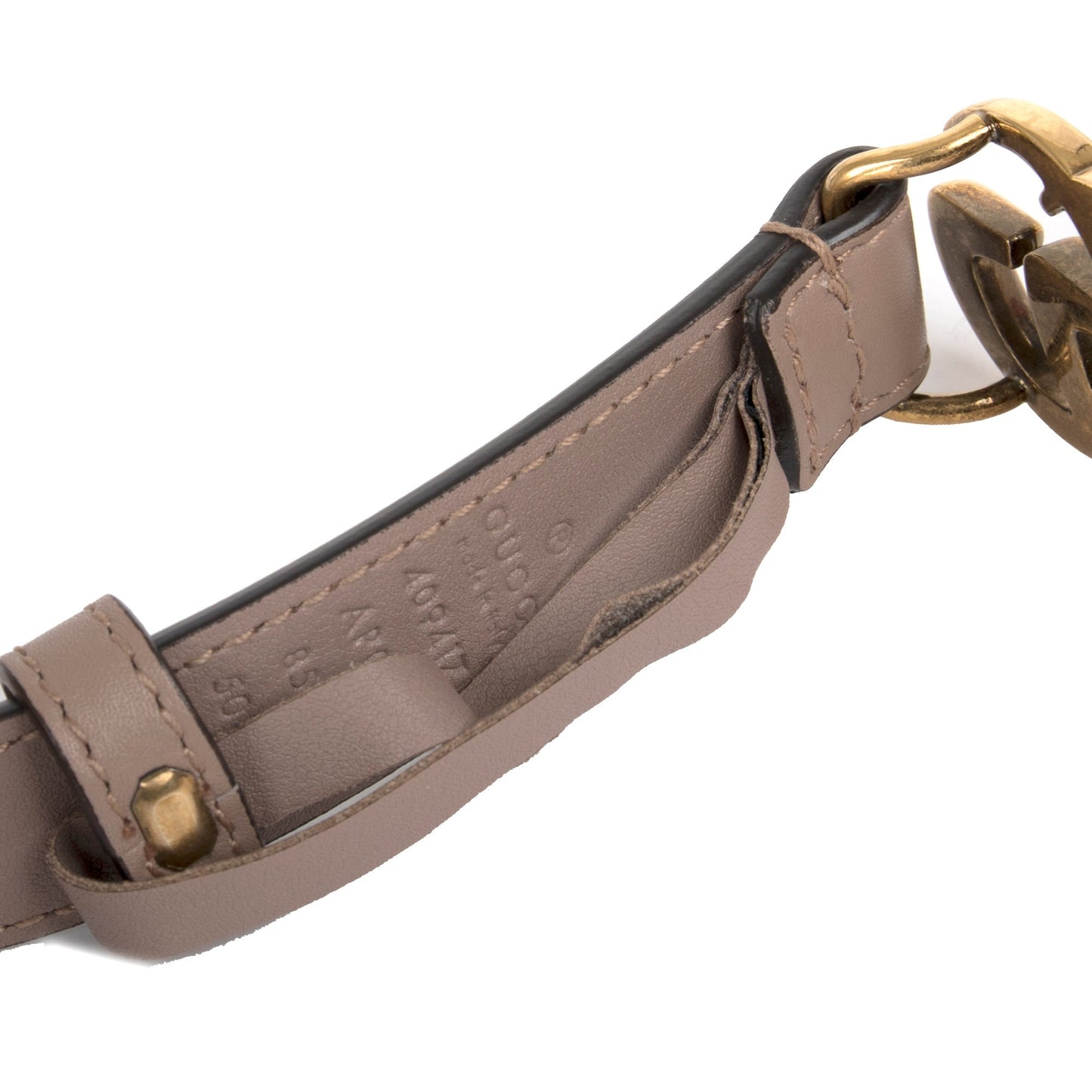 Gucci Leather Belt with Double G Buckle