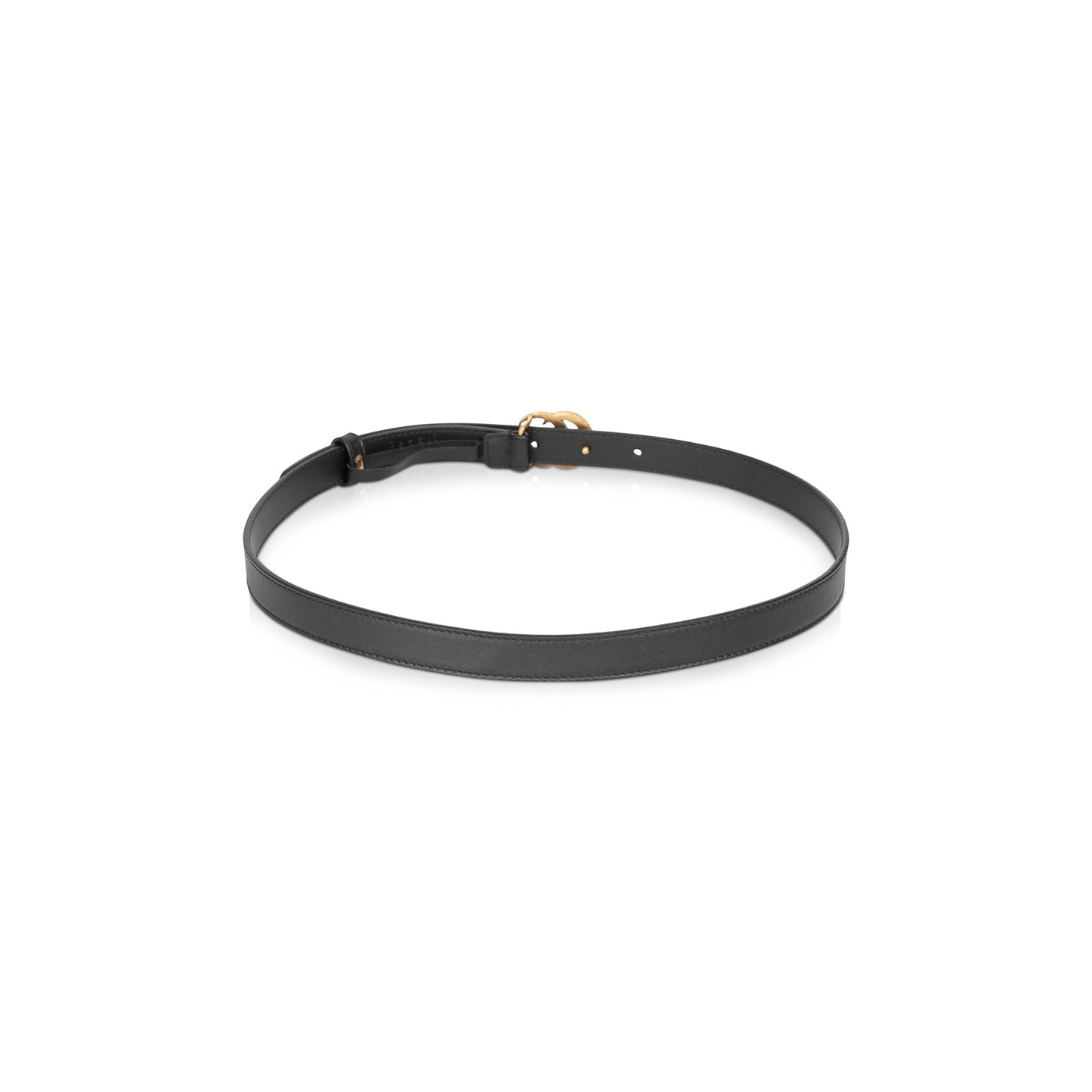 Gucci Leather Belt with Double G Buckle