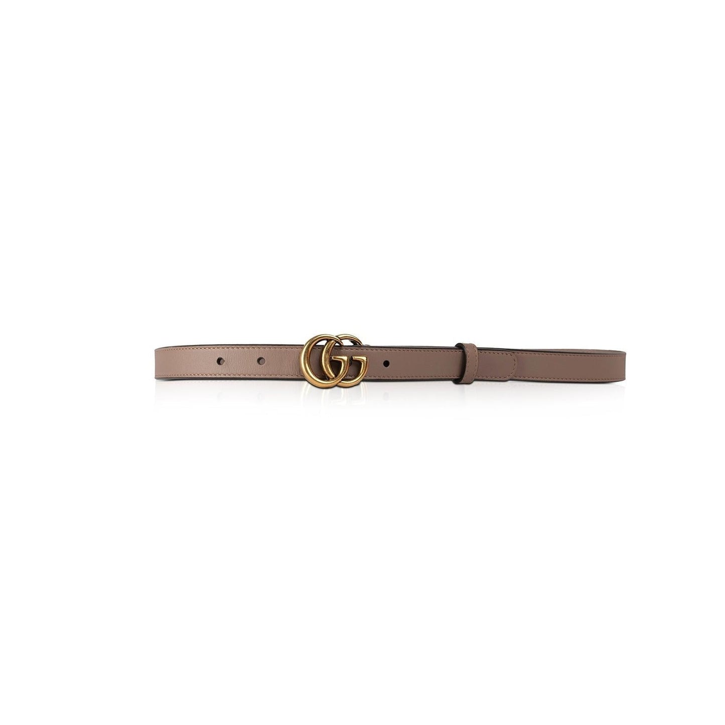 Gucci Leather Belt with Double G Buckle