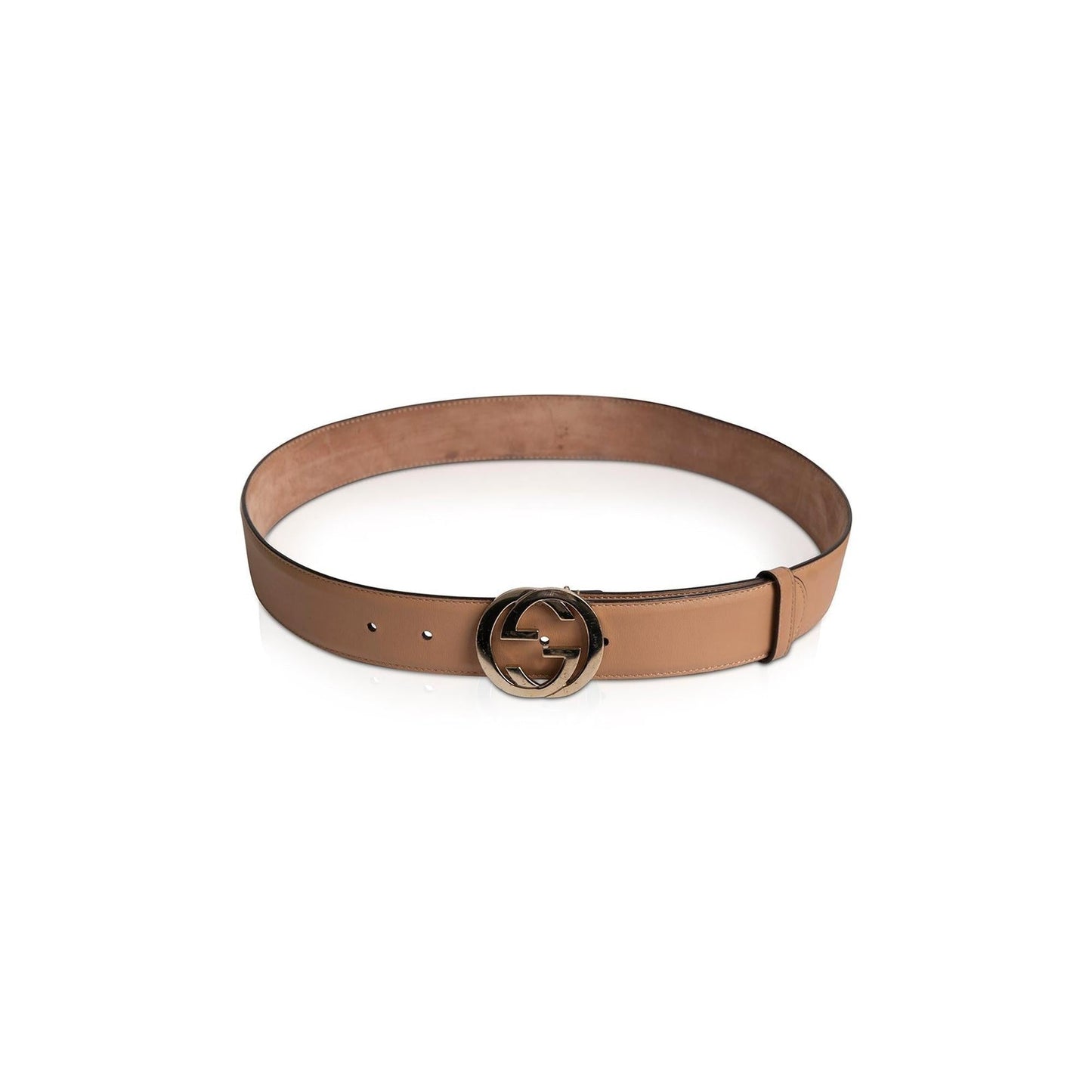 Gucci Leather Belt with Interlocking G Buckle