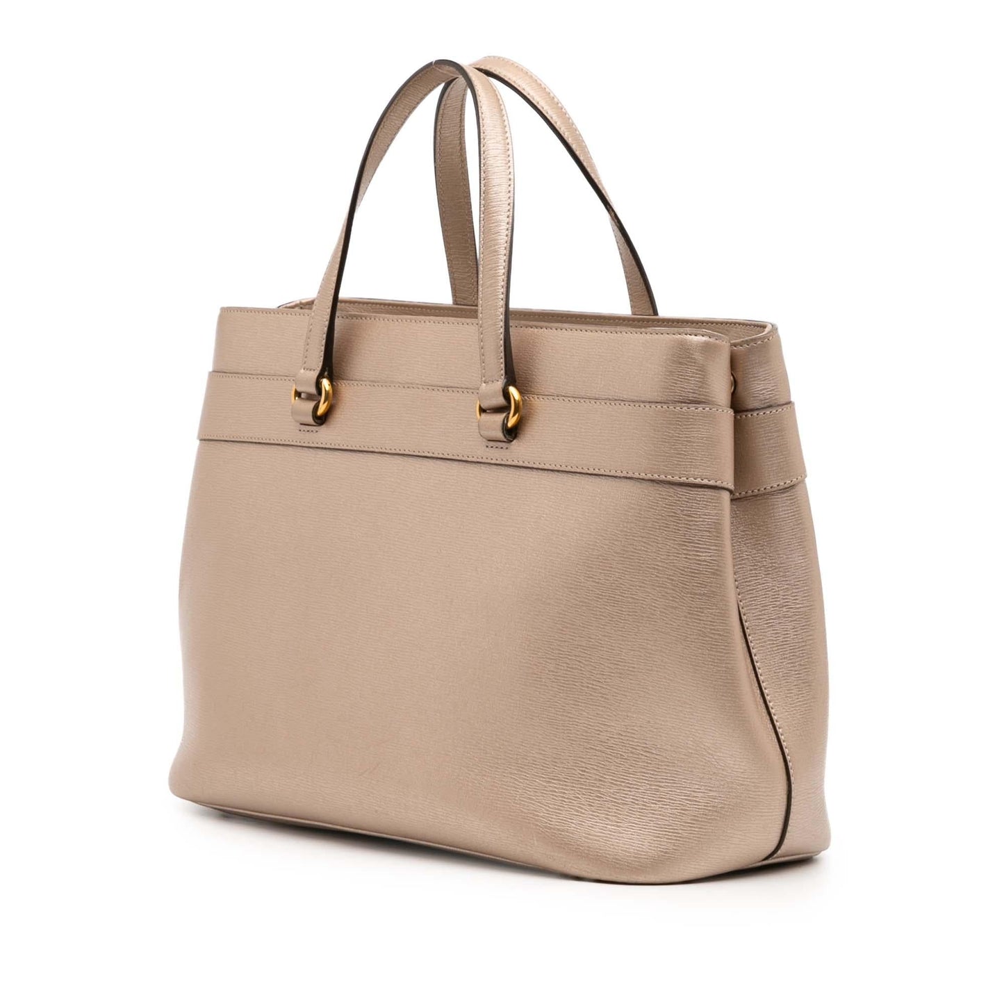 Gucci Leather Bright Bit Satchel