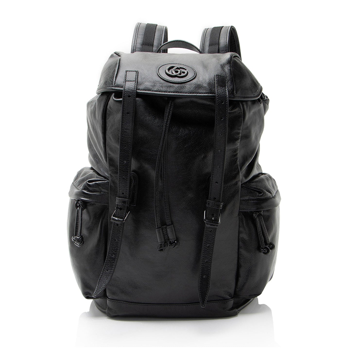 Gucci Leather Double G Backpack