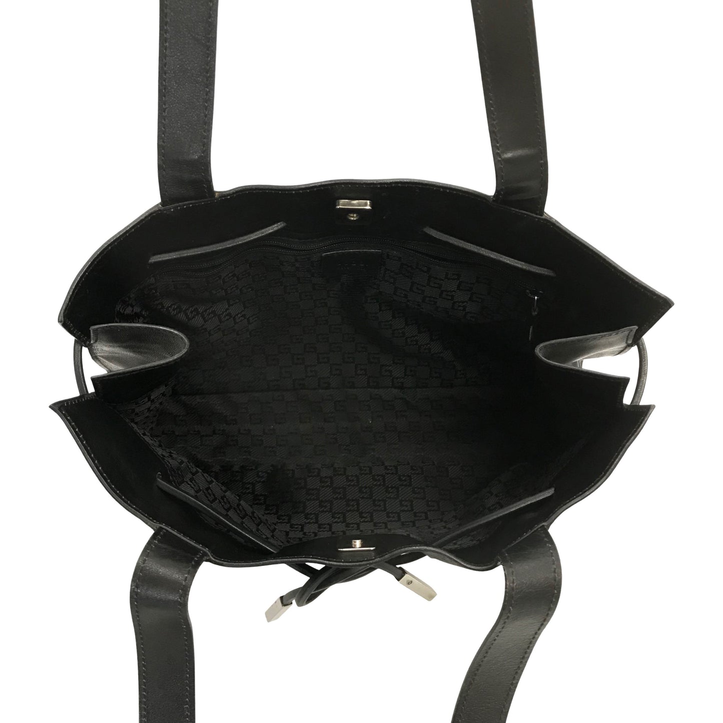 Gucci Leather Drawstring Tote