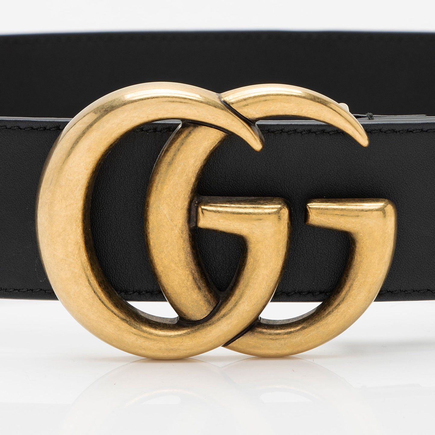 Gucci Leather GG Marmont Belt - Size 30 / 75 (SHF-mdeMux)
