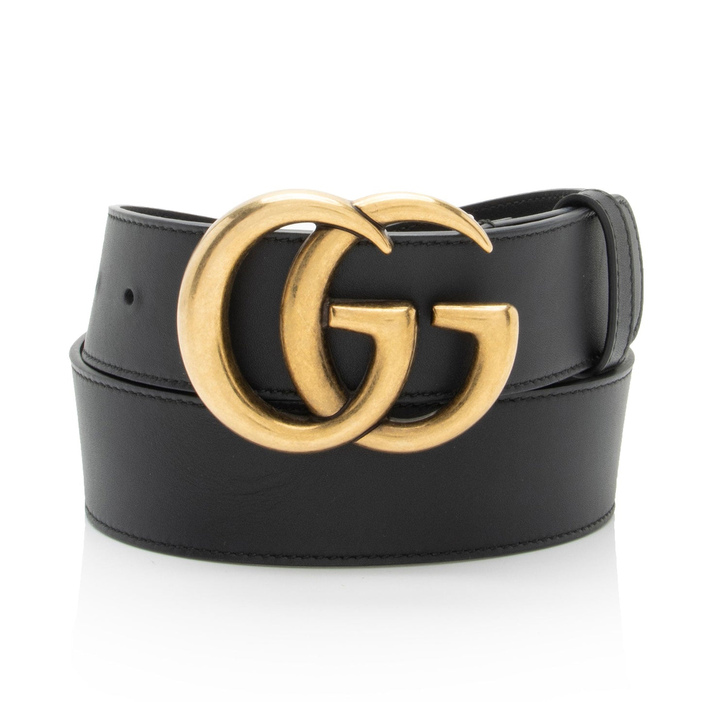 Gucci Leather GG Marmont Belt - Size 30 / 75 (SHF-mdeMux)