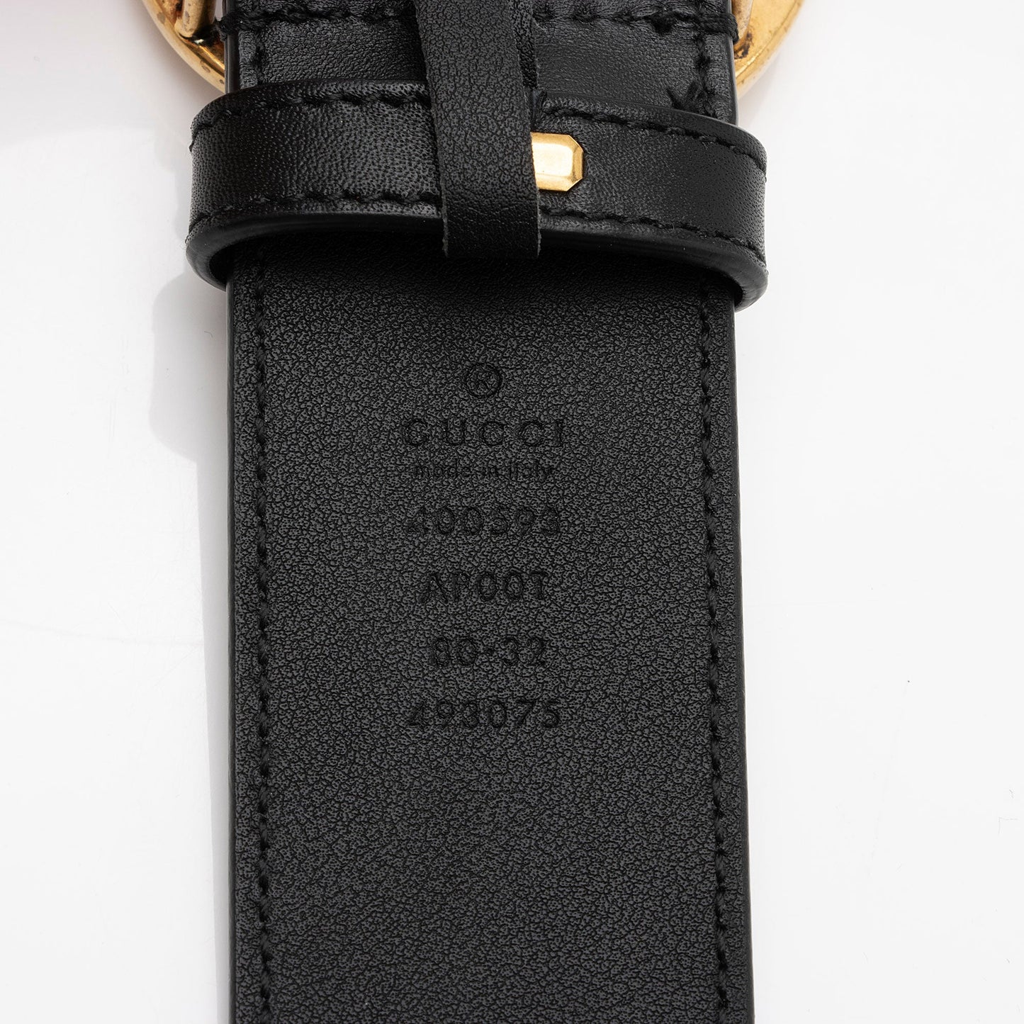 Gucci Leather GG Marmont Belt - Size 32 / 80 (SHF-NBnmIU)