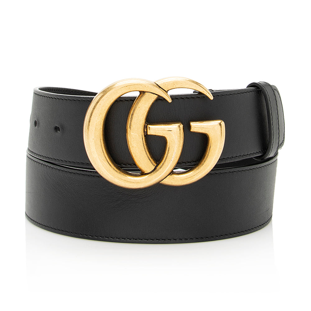 Gucci Leather GG Marmont Belt - Size 36 / 90 (SHF-21967)