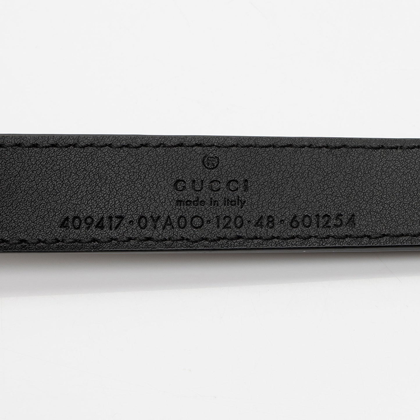 Gucci Leather GG Marmont Slim Belt - Size 48 / 120 (SHF-qlFyYb)