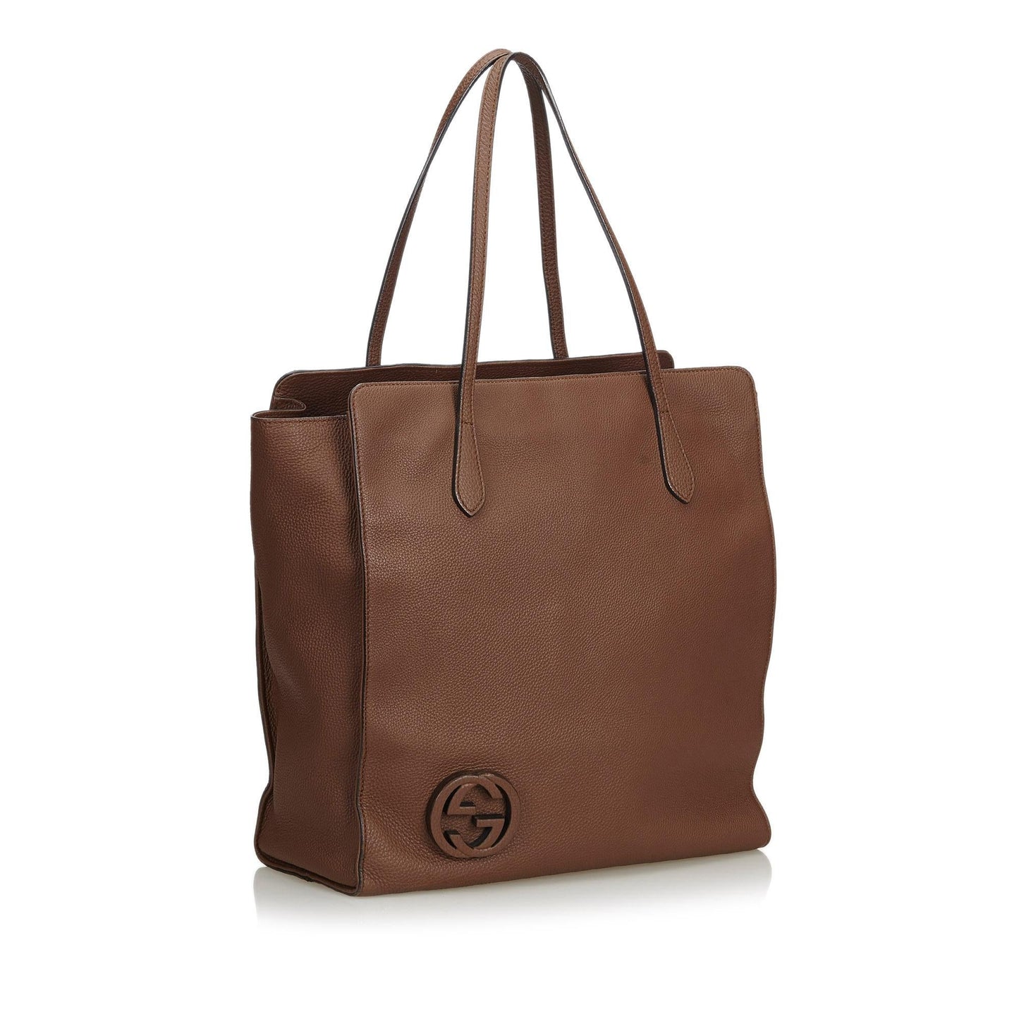 Gucci Leather GG Tote (SHF-12170)