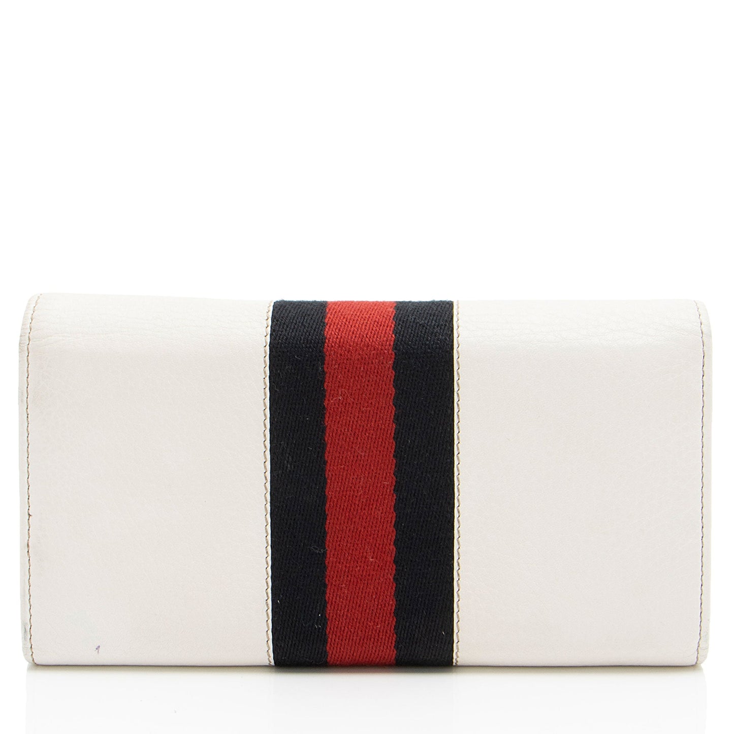 Gucci Leather Horsebit Web Continental Wallet (SHF-yXh8tm)
