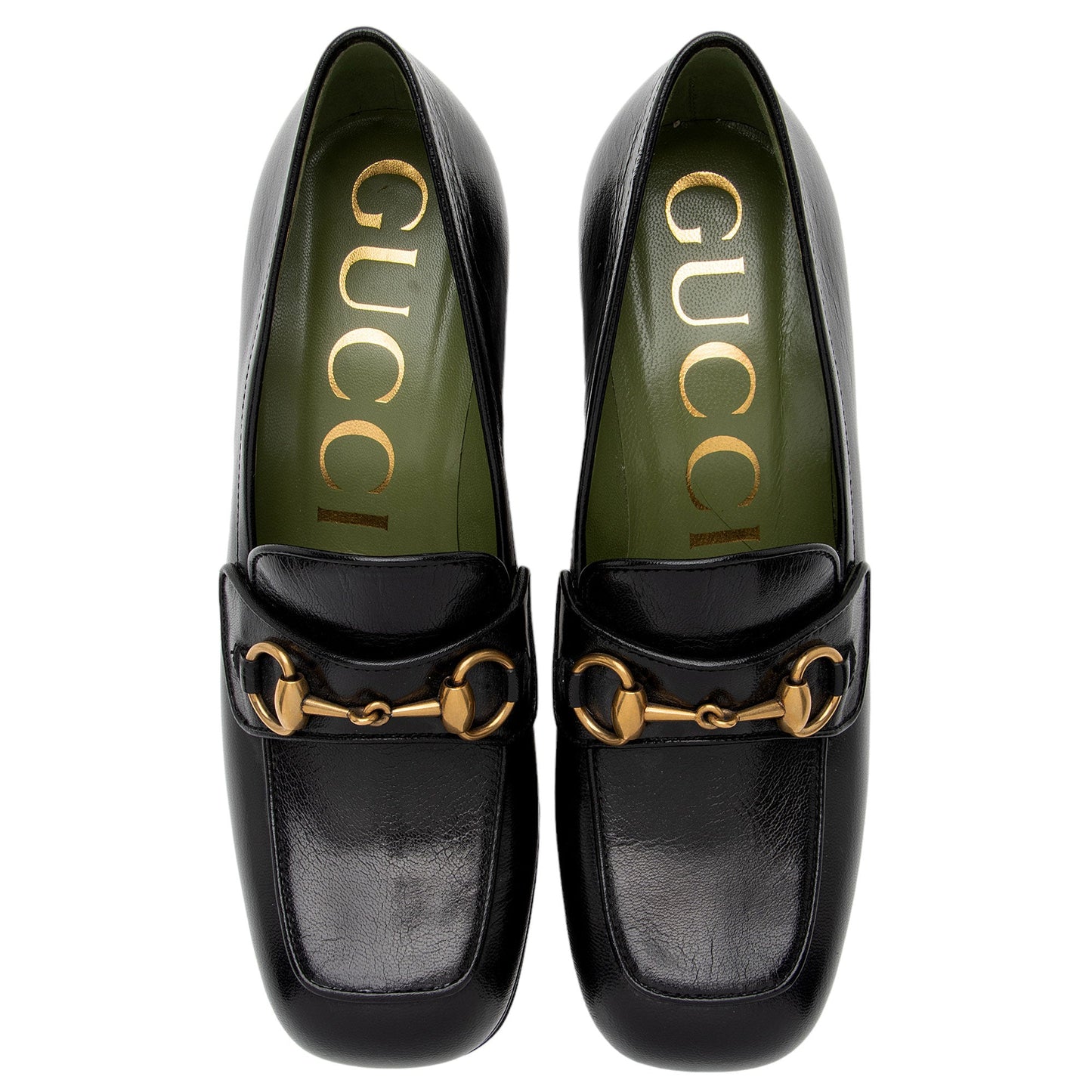 Gucci Leather Horsebit Platform Loafers - Size 8 / 38 (SHF-5KQ35o)