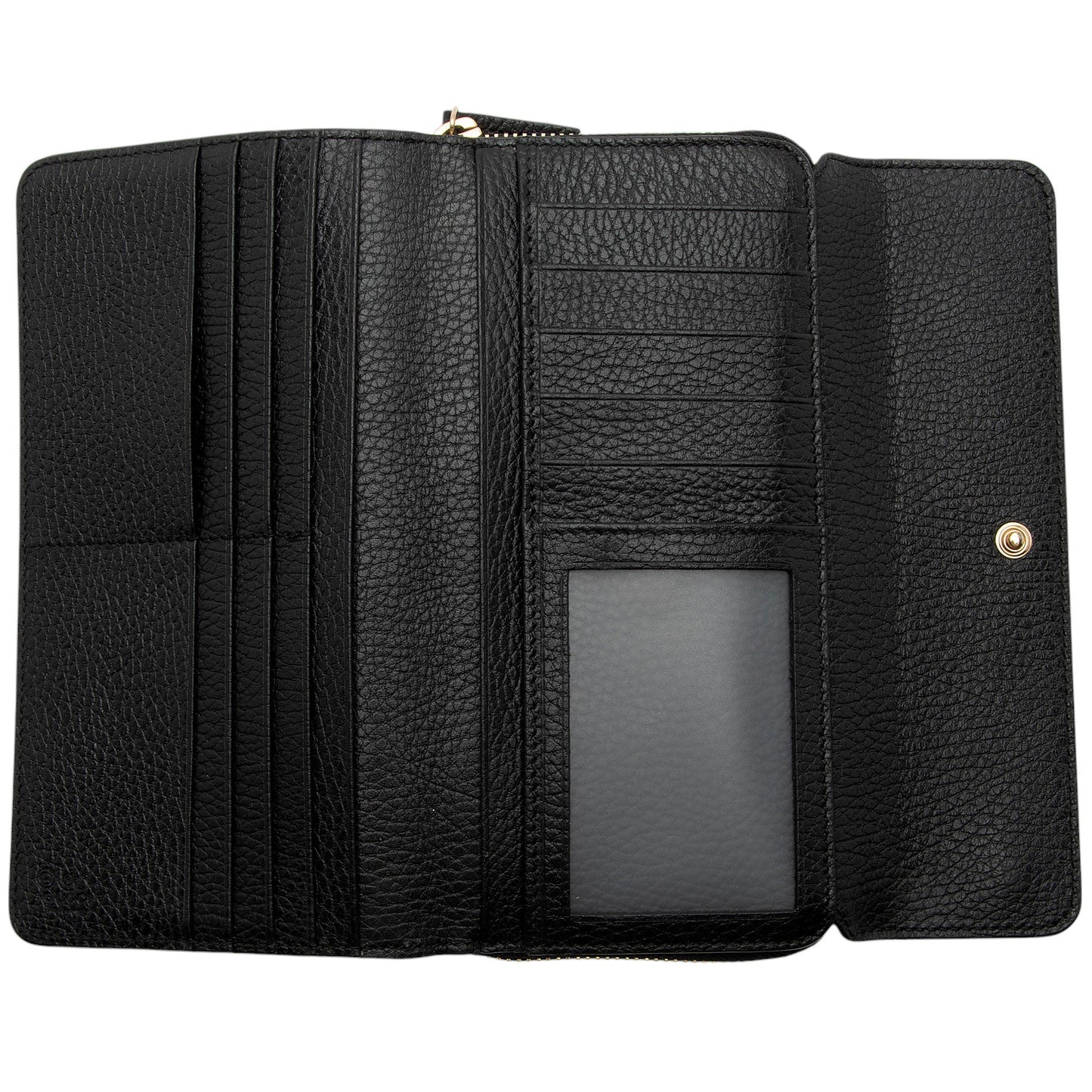 Gucci Leather Interlocking G Continental Wallet (SHF-6vJqS2)