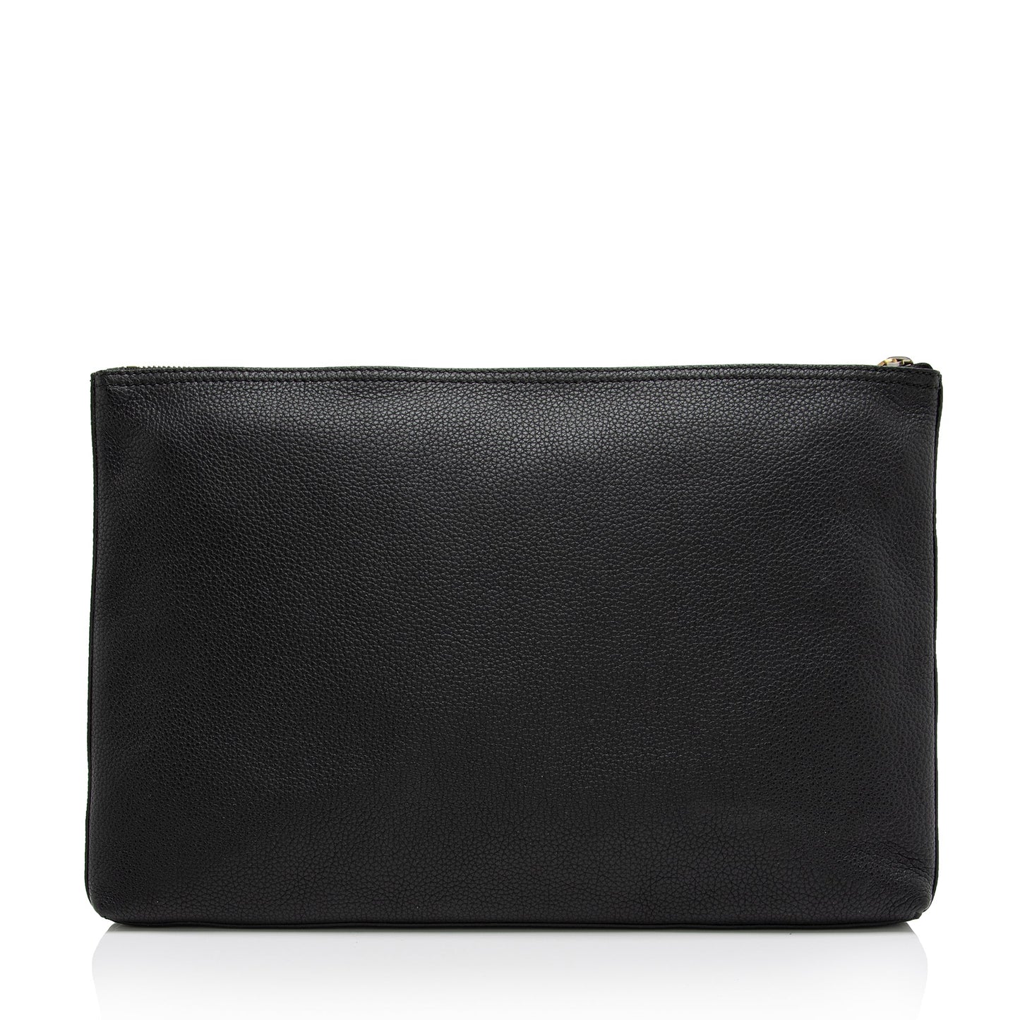 Gucci Leather Logo Zip Large Pouch (SHF-YffhN8)