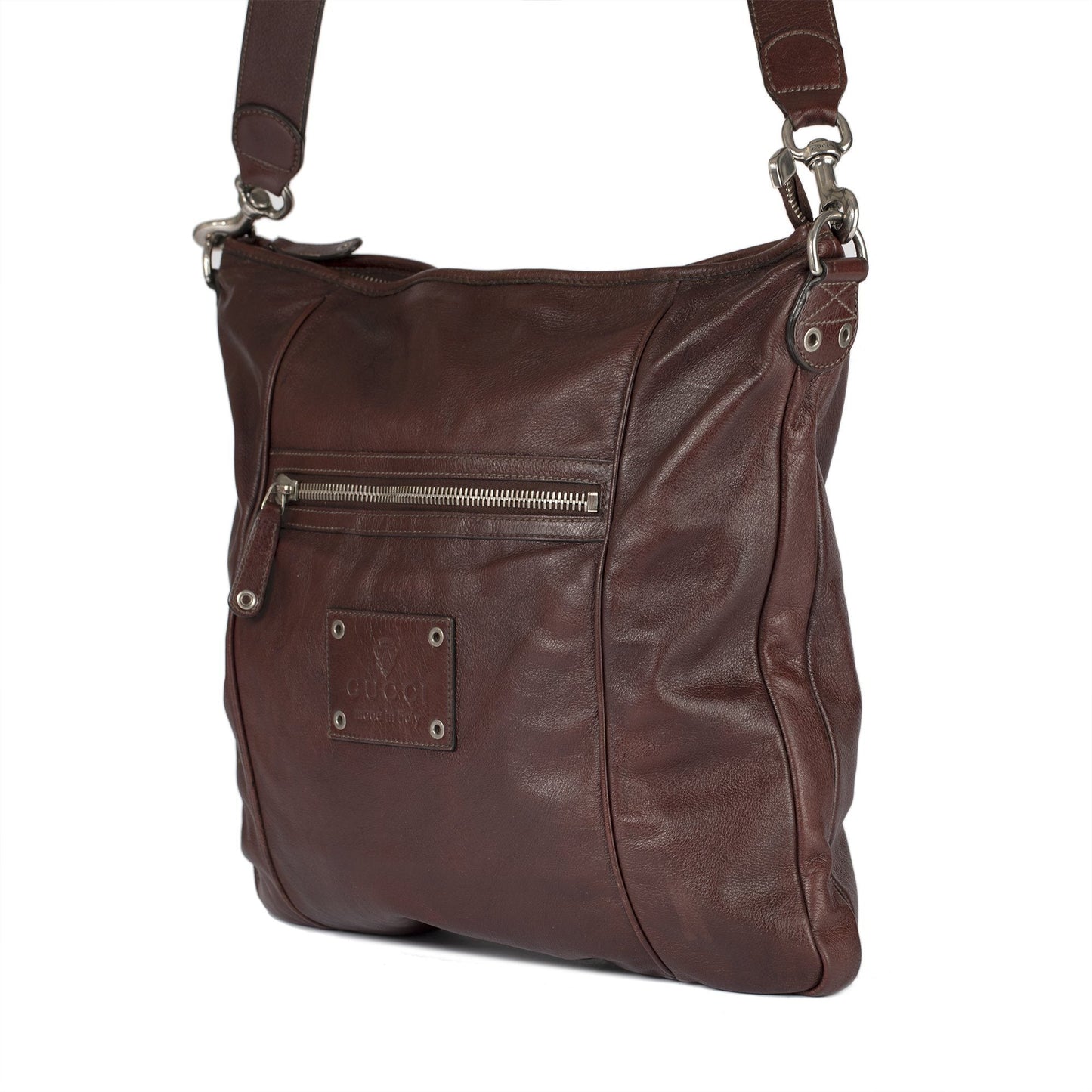 Gucci Leather Messenger Bag