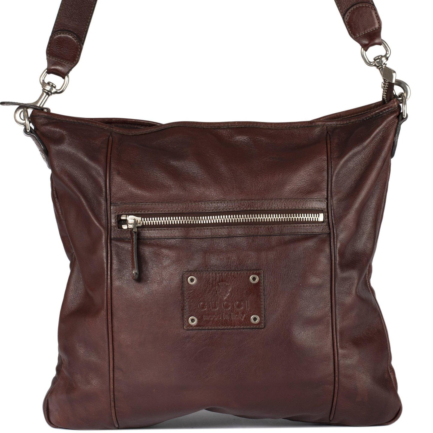 Gucci Leather Messenger Bag