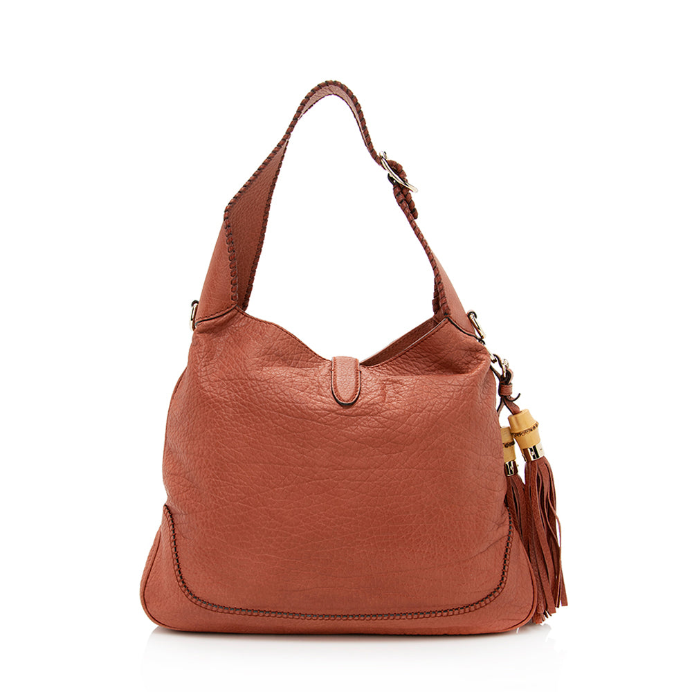 Gucci Leather New Jackie Shoulder Bag (SHF-19862)