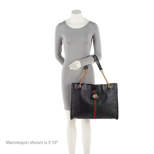 Gucci Leather Rajah Large Tote (SHF-21797)