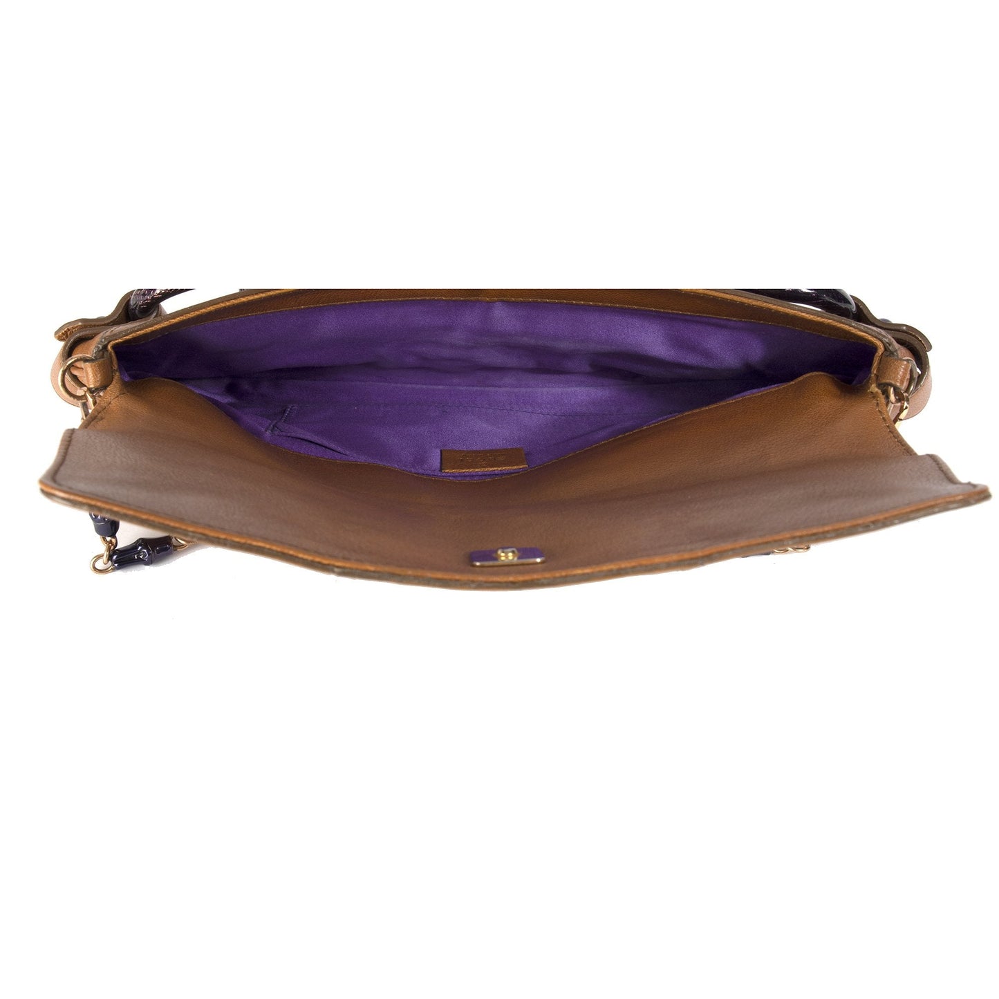 Gucci Leather Snake Horsebit Clutch