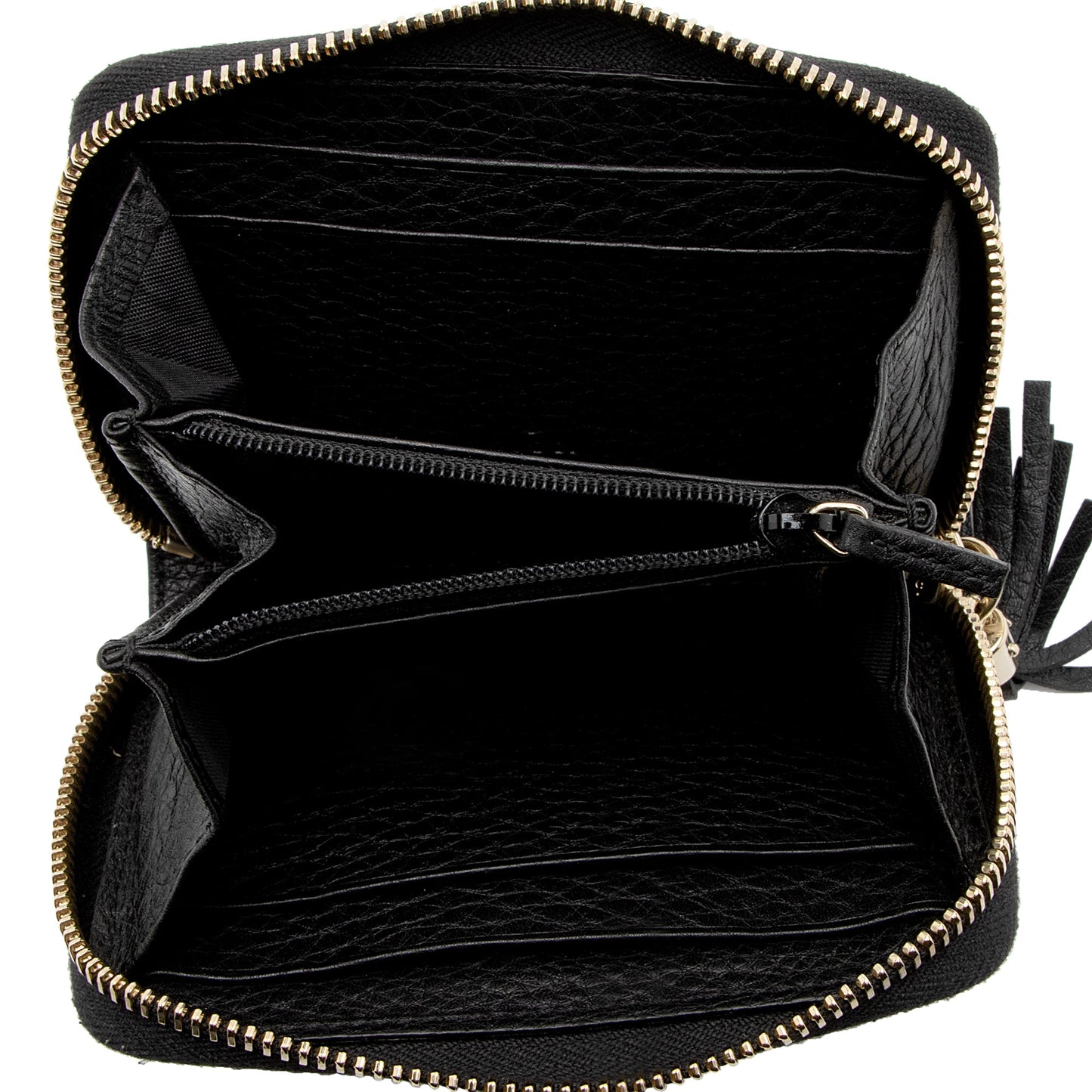 Gucci Leather Soho Compact Zip Around Wallet (SHF-VmdRHb)