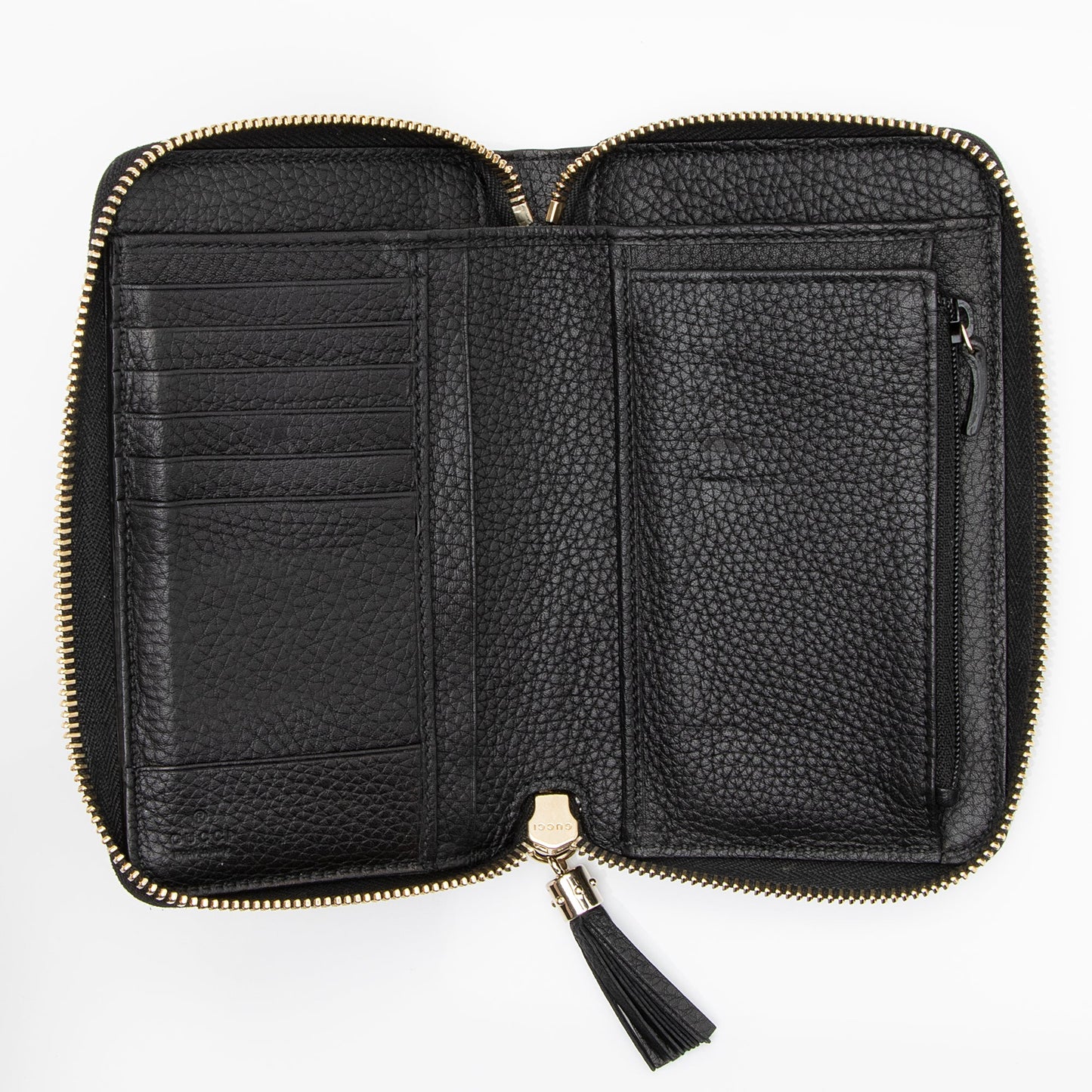 Gucci Leather Soho Medium Zip Around Wallet (SHF-23683)