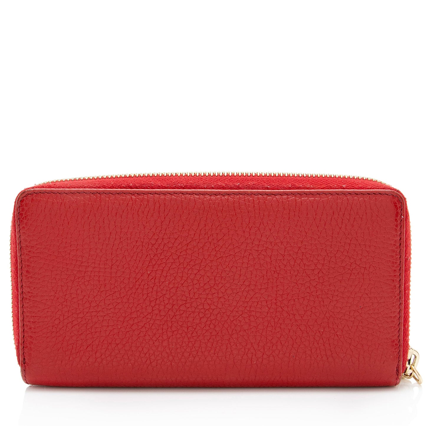Gucci Leather Soho Zip Around Wallet