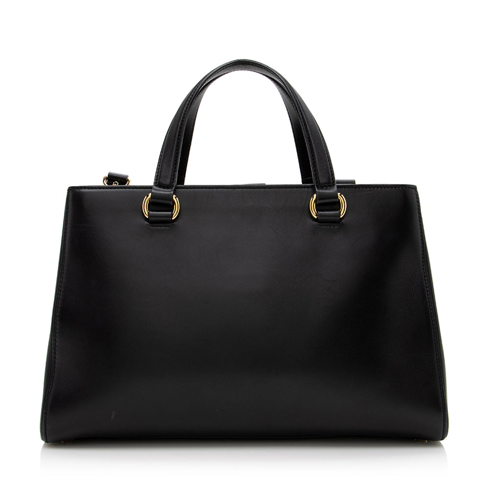 Gucci Leather Sylvie Top Handle Tote - FINAL SALE (SHF-17148)