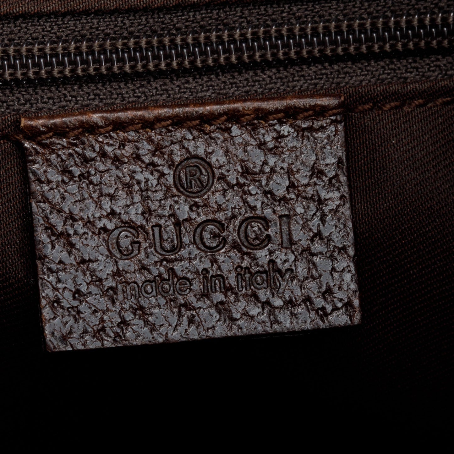 Gucci Leather Trim GG Canvas Hobo Bag