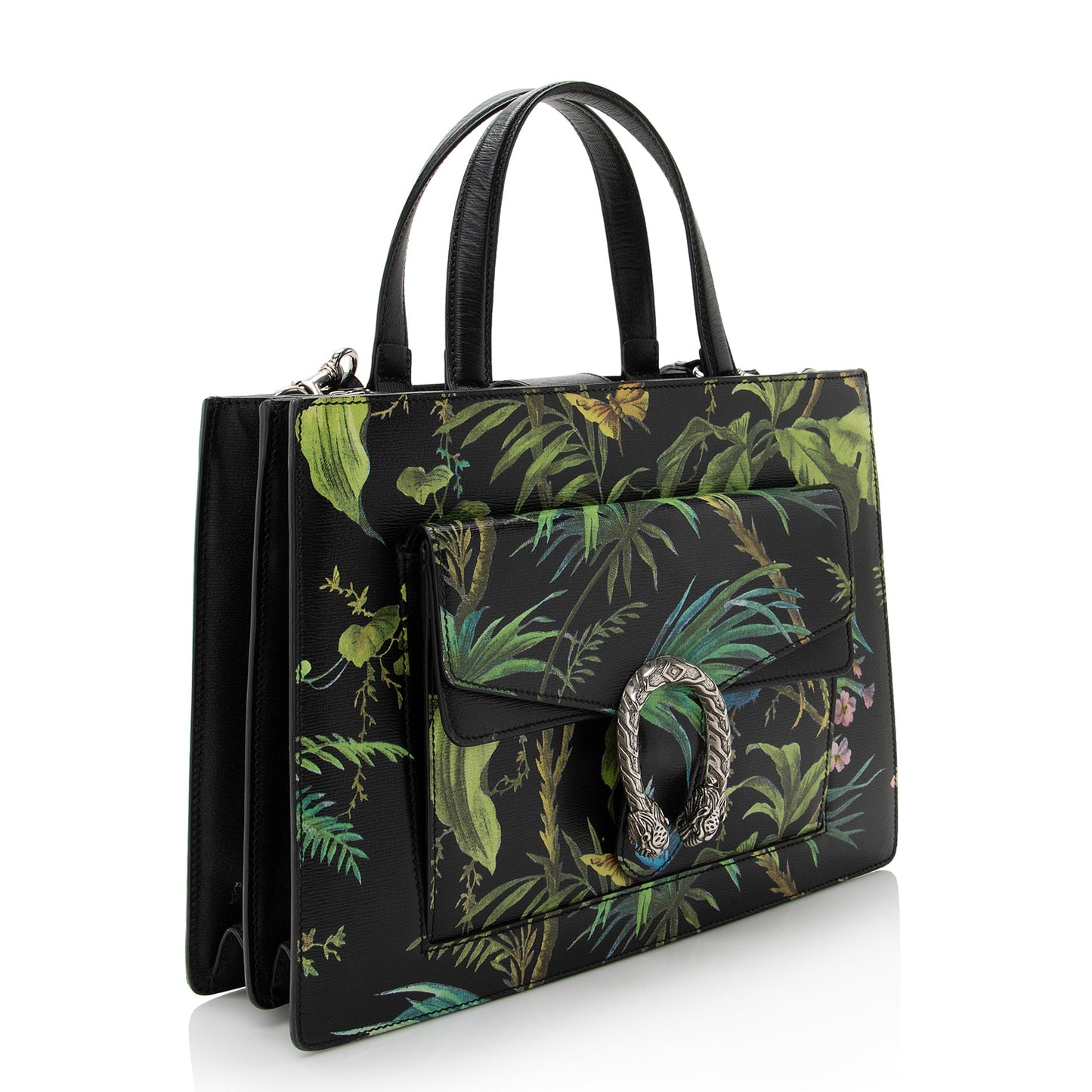 Gucci Leather Tropical Dionysus Medium Tote (SHF-22824)