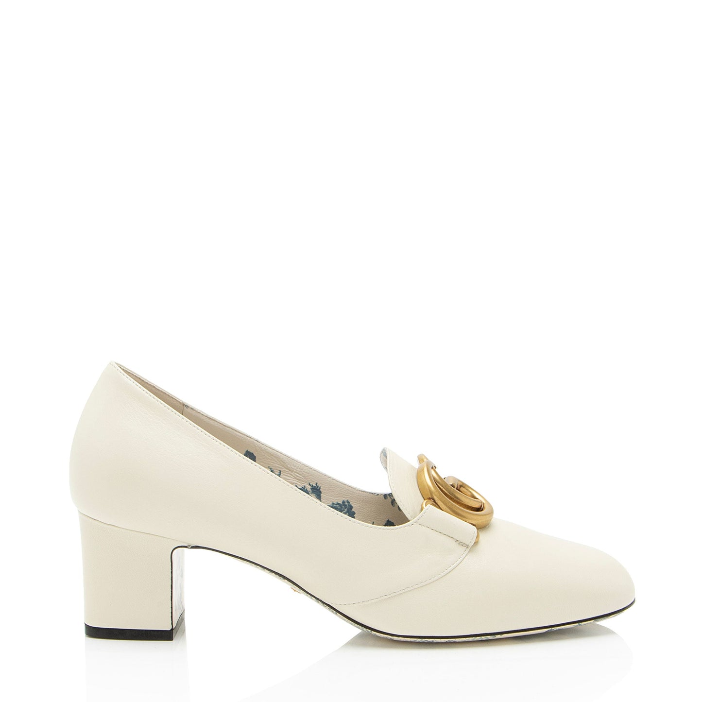 Gucci Leather Victoire GG Pumps - Size 10.5 / 40.5