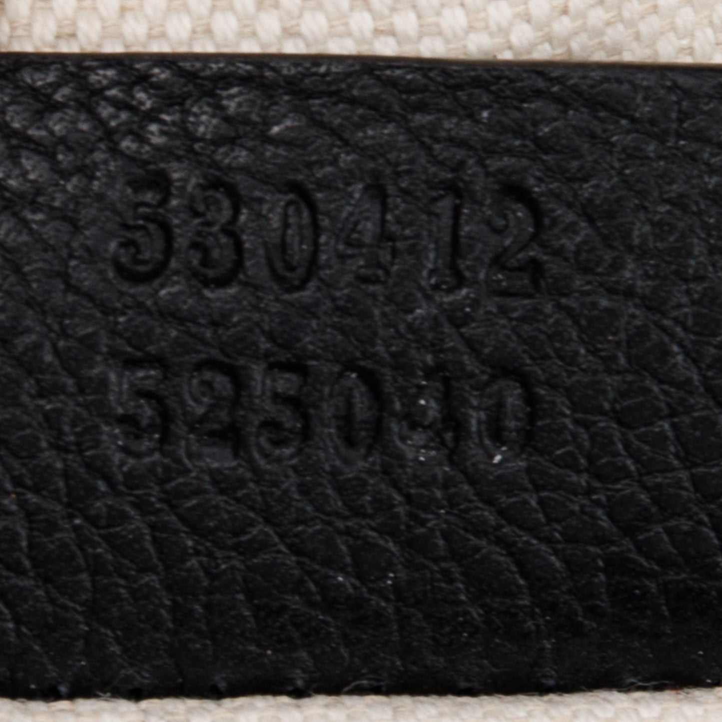 Gucci Logo Print Leather Large Belt Bag