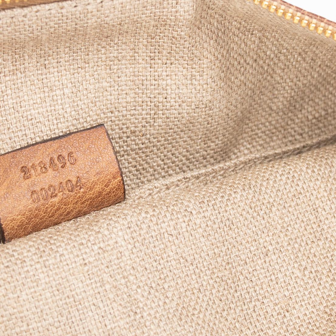 Gucci Lucy Bamboo Leather Clutch