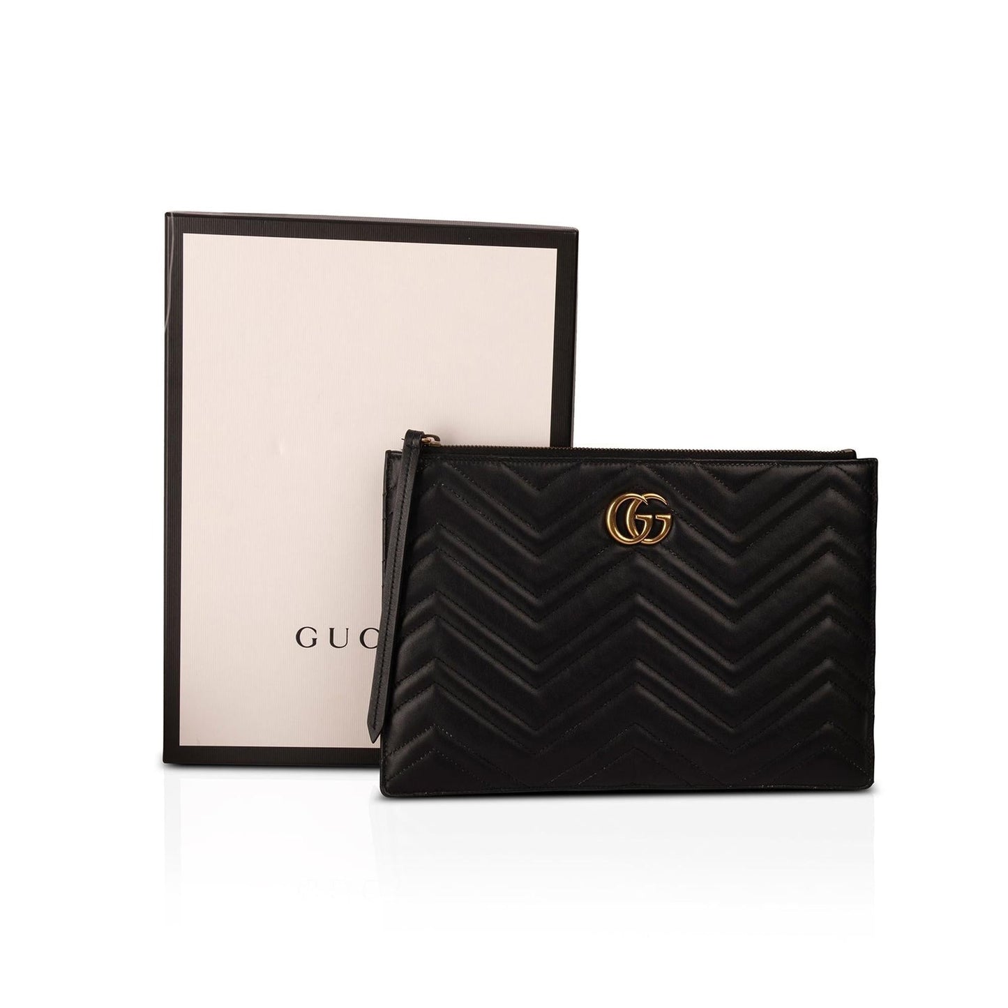 Gucci Matelasse GG Marmont Zip Pouch