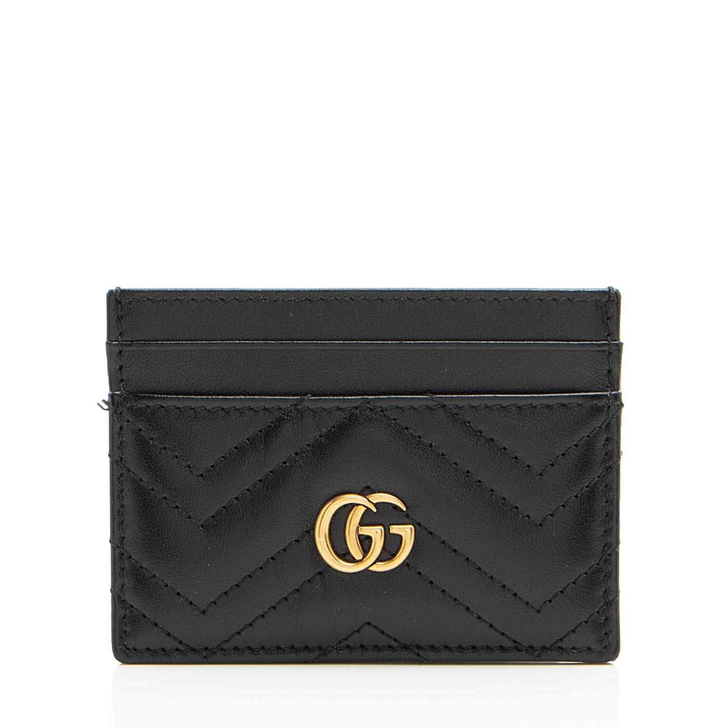 Gucci Matelasse Leather GG Marmont Card Case