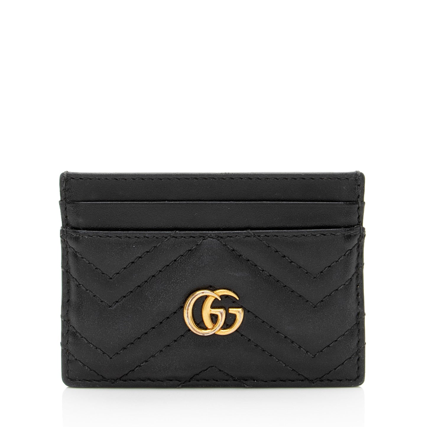 Gucci Matelasse Leather GG Marmont Card Case