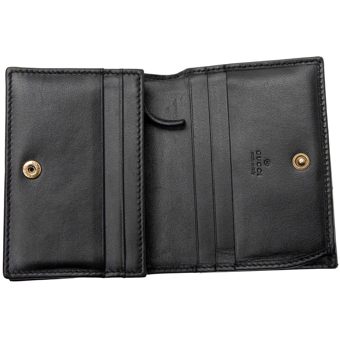 Gucci Matelasse Leather GG Marmont Card Wallet