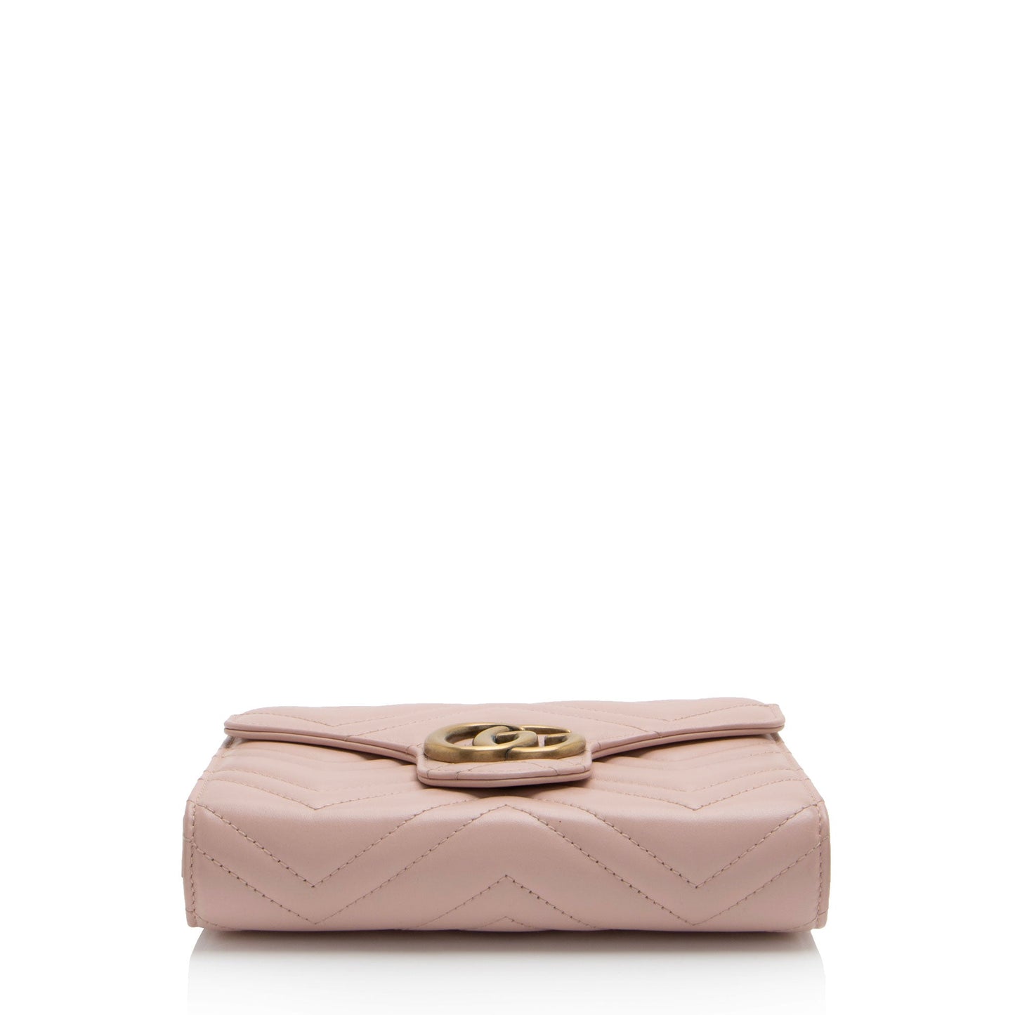 Gucci Matelasse Leather GG Marmont Wallet on Chain