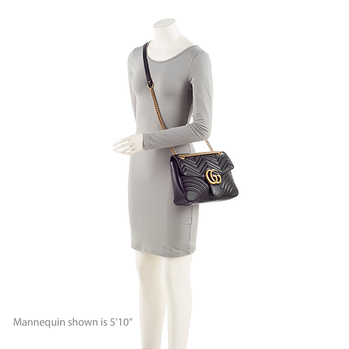 Gucci Matelasse Leather GG Marmont Large Flap Bag