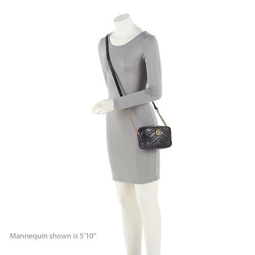 Gucci Matelasse Leather GG Marmont Mini Bag (SHF-jGNX76)