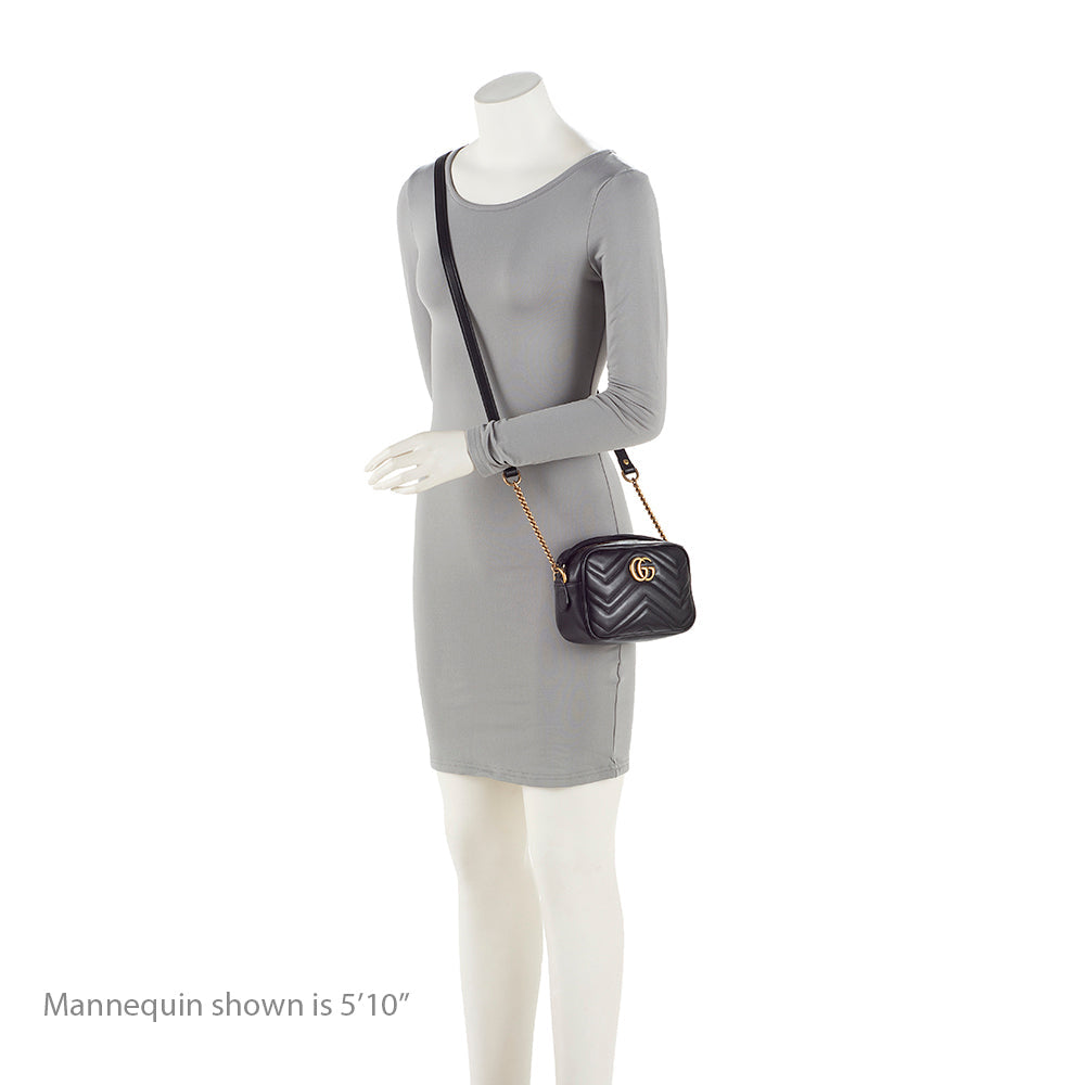 Gucci Matelasse Leather GG Marmont Mini Bag (SHF-3G1w1x)