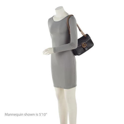 Gucci Matelasse Leather GG Marmont Small Flap Bag (SHF-lcLQ2a)