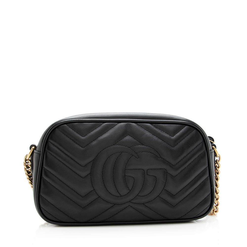 Gucci Matelasse Leather GG Marmont Small Shoulder Bag (SHF-20055)