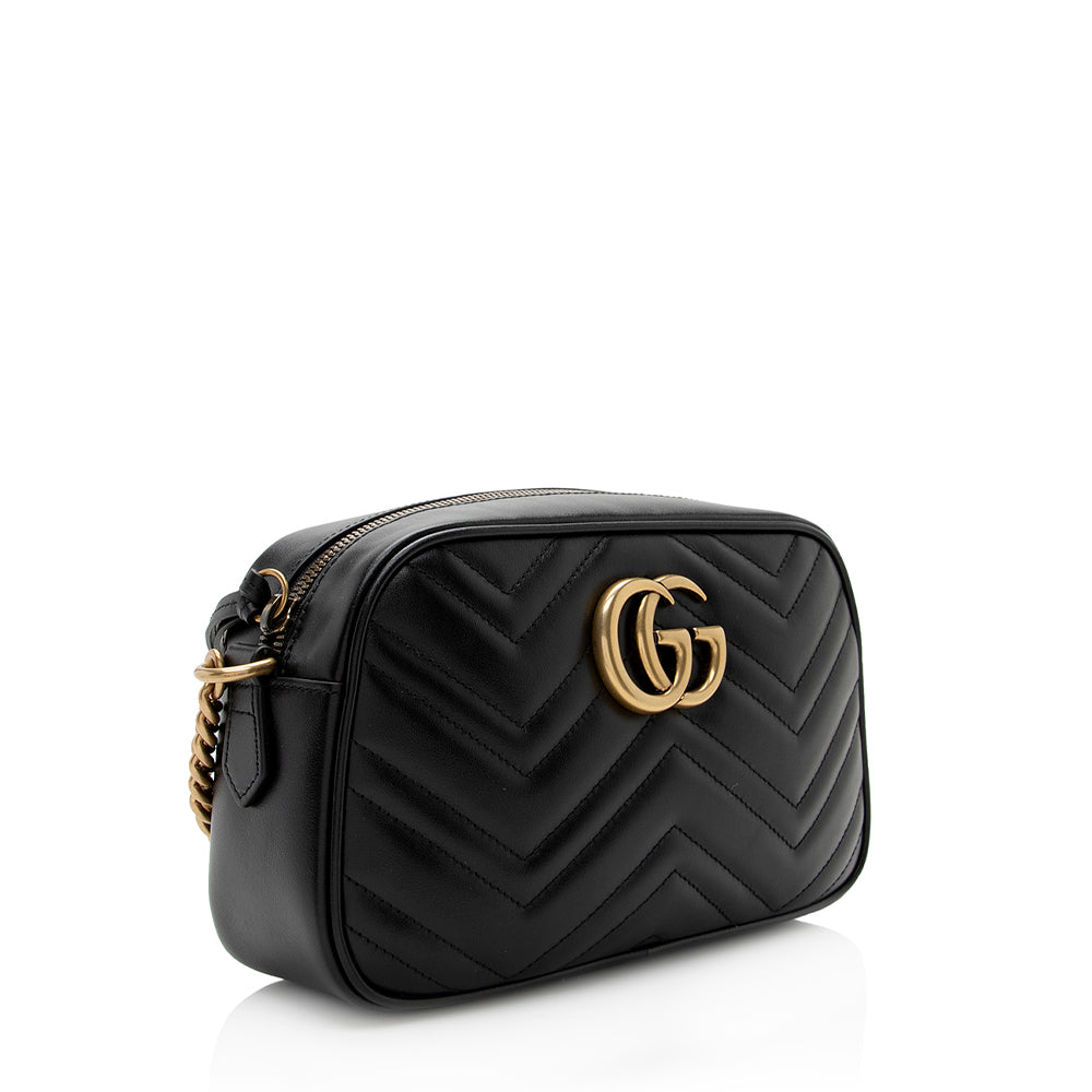 Gucci Matelasse Leather GG Marmont Small Shoulder Bag (SHF-21488)