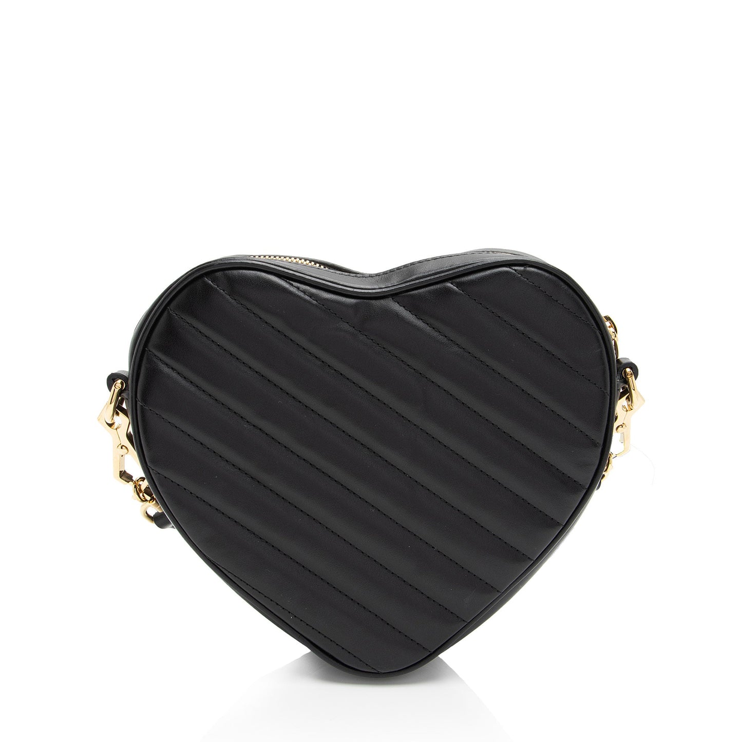 Gucci Matelasse Leather Interlocking G Heart Mini Shoulder Bag (SHF-j5rydx)