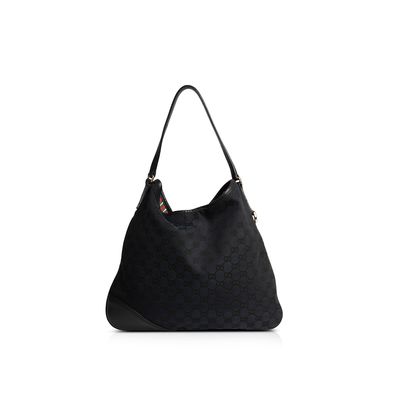 Gucci Medium Black GG Canvas New Britt Hobo