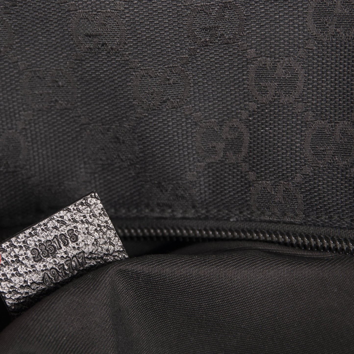 Gucci Medium Black GG Canvas Web Boston Travel Duffle Bag