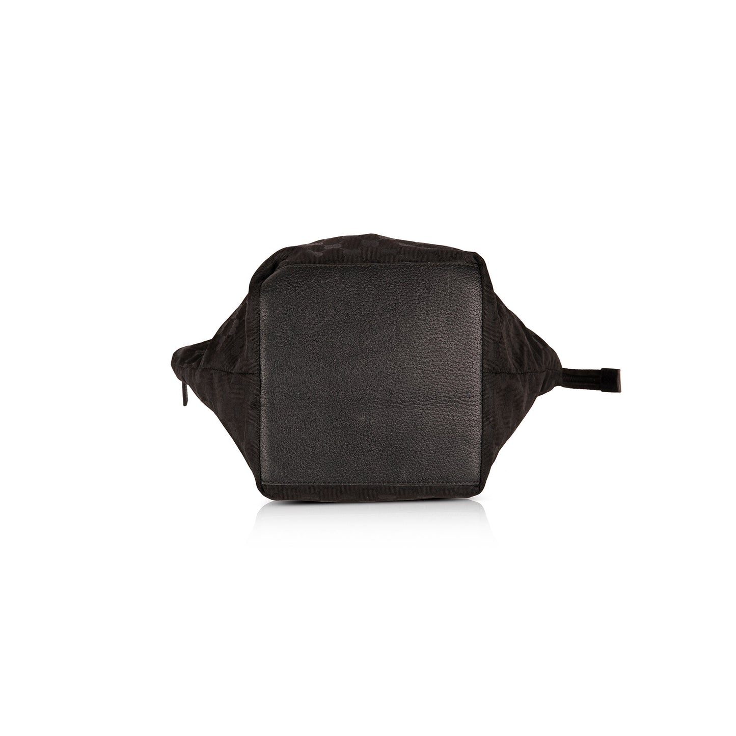 Gucci Medium Black GG Nylon Web Zip Tote