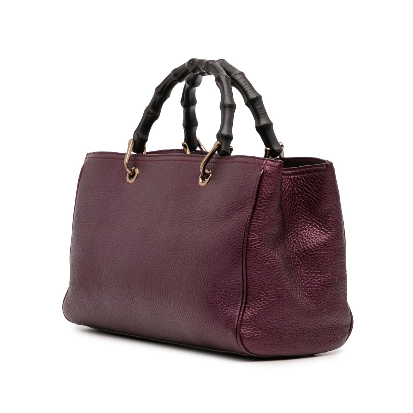 Gucci Medium Calfskin Bamboo Shopper Satchel