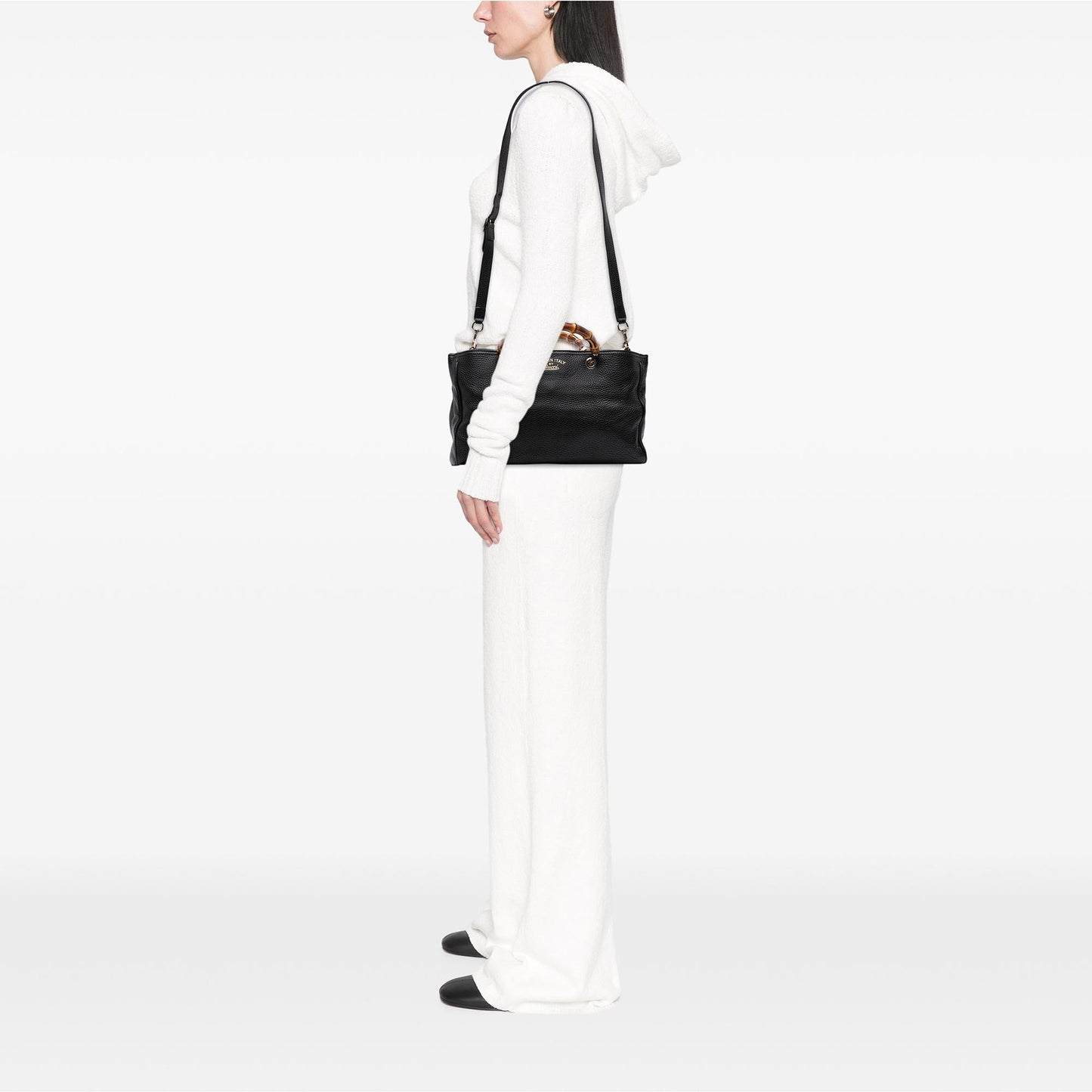 Gucci Medium Calfskin Bamboo Shopper Satchel