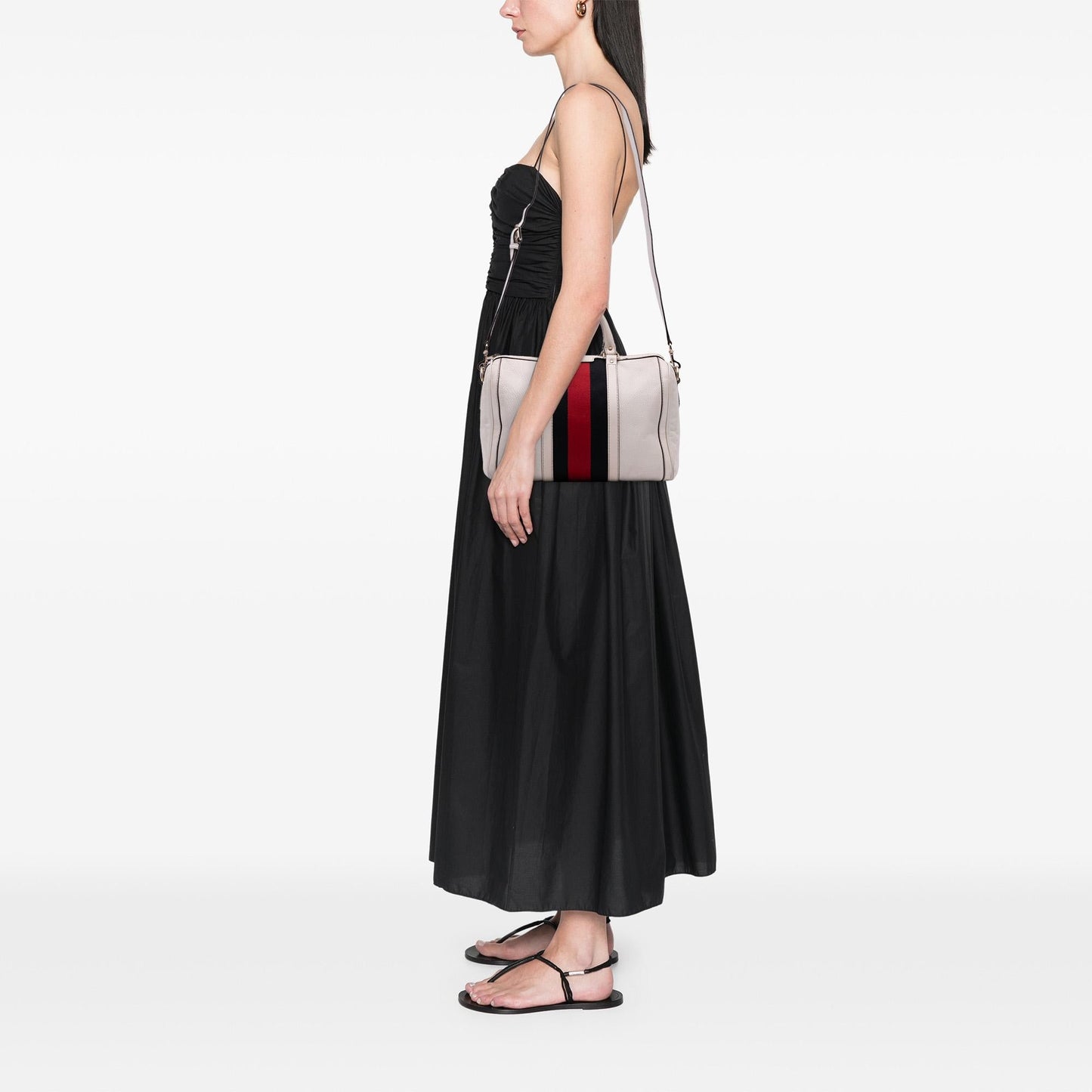 Gucci Medium Calfskin Web Joy Boston Bag